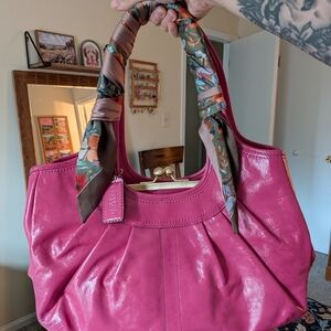 Pink Leather Women's Bag